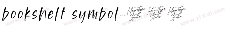 bookshelf symbol字体转换